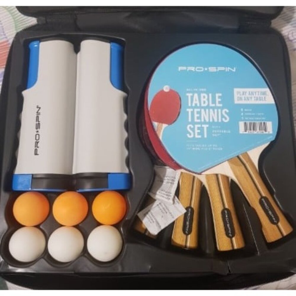 New All-in-One Portable Ping Pong Paddles Set | Table Tennis Set